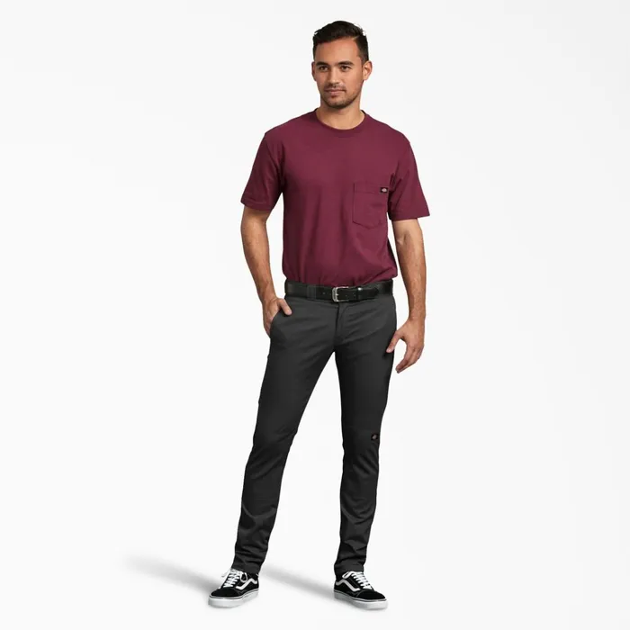 Skinny Fit Double Knee Work Pants Black Black bk Men Dickies Double Knee Skinny Fit Double Knee Work Pants Black Black bk Men Dickies Double Knee