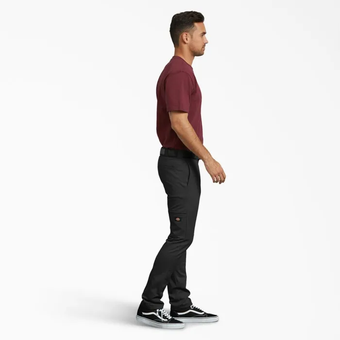 Skinny Fit Double Knee Work Pants Black Black bk Men Dickies Double Knee Skinny Fit Double Knee Work Pants Black Black bk Men Dickies Double Knee
