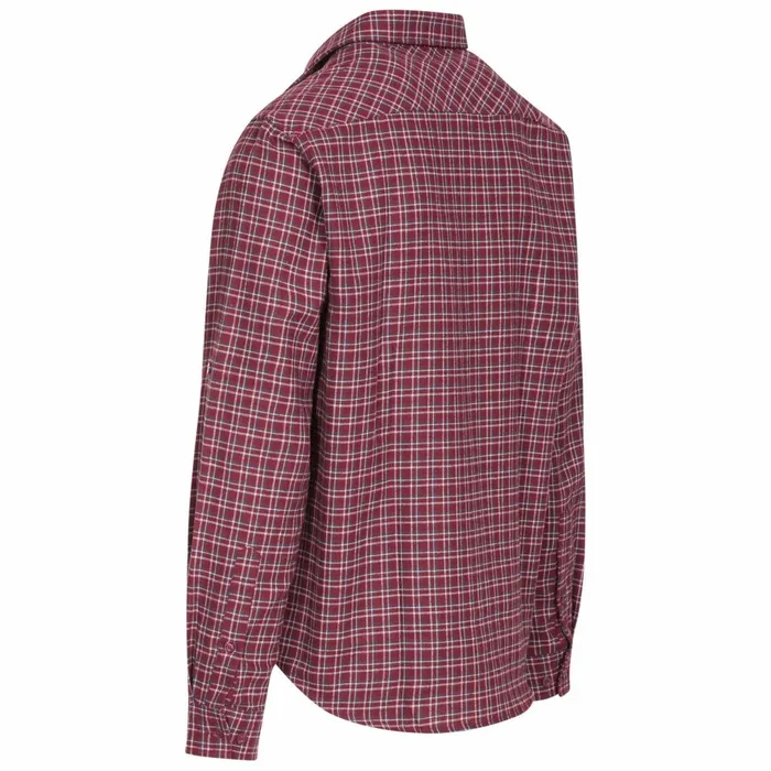 Snyper Checked Shirt Red Check Men Trespass Shirts