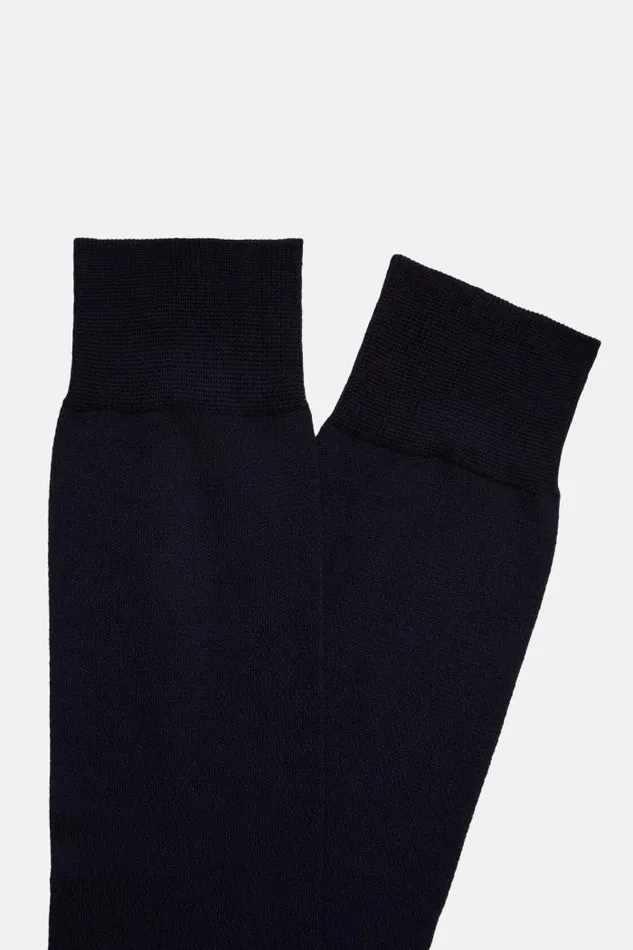 Socks Men Boggi Milano Organic Cotton Oxford Socks Navy Blue Socks Men Boggi Milano Organic Cotton Oxford Socks Navy Blue