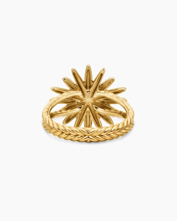 Starburst Ring In 18K Yellow Gold With Diamonds 19mm Women David Yurman Statement Starburst Ring In 18K Yellow Gold With Diamonds 19mm Women David Yurman Statement