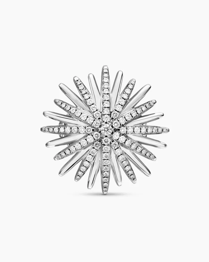 Starburst Ring In Sterling Silver With Diamonds 28mm Women David Yurman Statement Starburst Ring In Sterling Silver With Diamonds 28mm Women David Yurman Statement