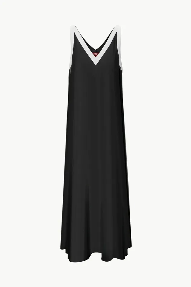 STAUD AVELINE COVERUP DRESS Black White Women CoverUps STAUD AVELINE COVERUP DRESS Black White Women CoverUps