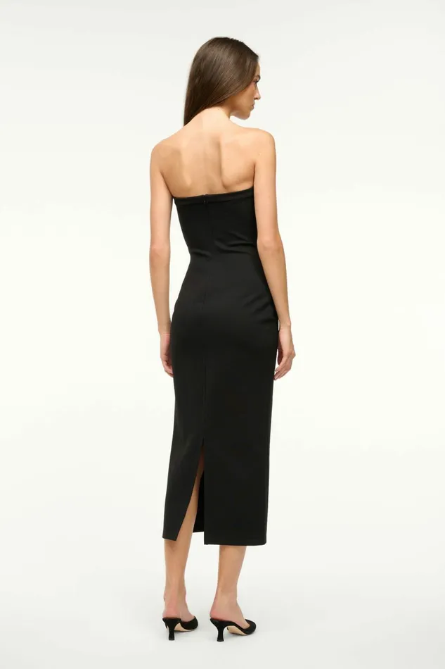 STAUD BEEKMAN DRESS Black Women Dresses STAUD BEEKMAN DRESS Black Women Dresses