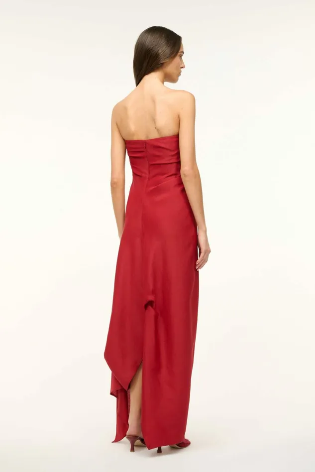 STAUD CARAVAGGIO DRESS Rouge Women Dresses STAUD CARAVAGGIO DRESS Rouge Women Dresses