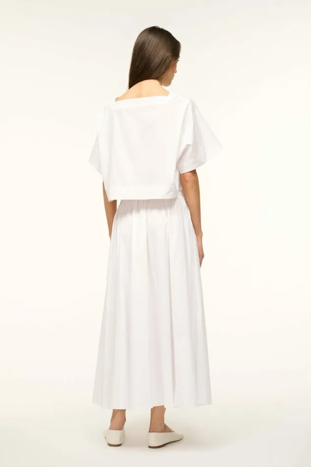 STAUD EDEN SKIRT White Women Skirts STAUD EDEN SKIRT White Women Skirts