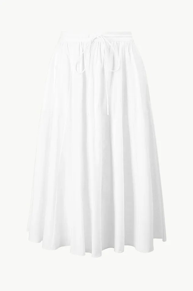STAUD EDEN SKIRT White Women Skirts STAUD EDEN SKIRT White Women Skirts