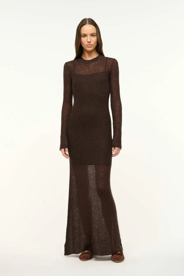 STAUD EIZA DRESS Earth Women Dresses
