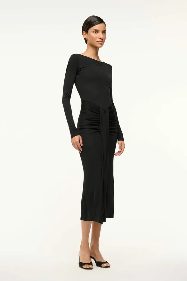 STAUD GRES DRESS Black Women Dresses STAUD GRES DRESS Black Women Dresses
