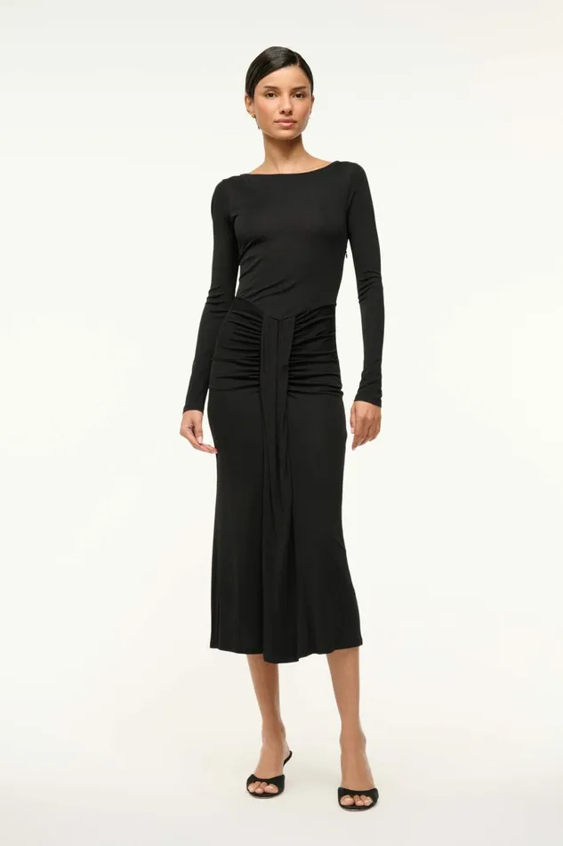 STAUD GRES DRESS Black Women Dresses STAUD GRES DRESS Black Women Dresses