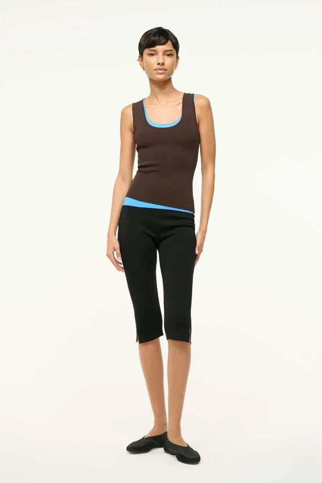 STAUD HERMOSA TANK Earth Aqua Women Tops