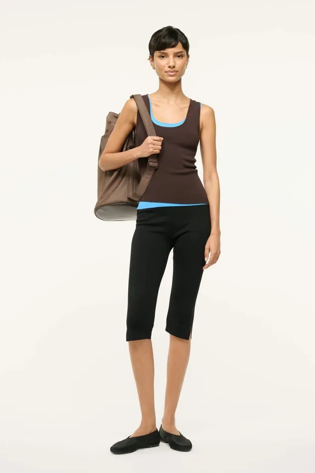 STAUD HERMOSA TANK Earth Aqua Women Tops STAUD HERMOSA TANK Earth Aqua Women Tops