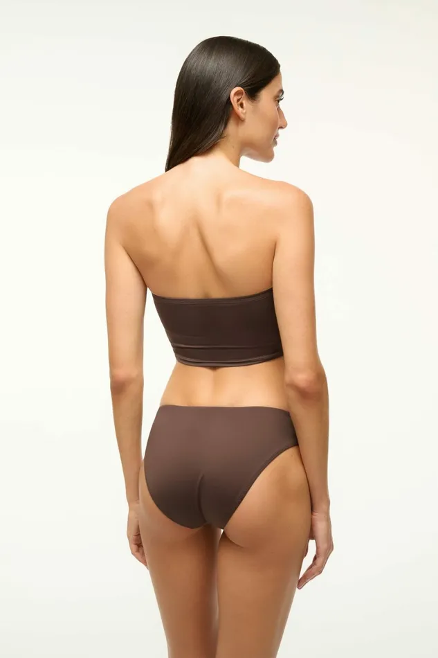 STAUD JUNO BIKINI TOP Dark Chocolate Women Swim STAUD JUNO BIKINI TOP Dark Chocolate Women Swim