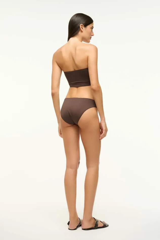 STAUD JUNO BIKINI TOP Dark Chocolate Women Swim STAUD JUNO BIKINI TOP Dark Chocolate Women Swim
