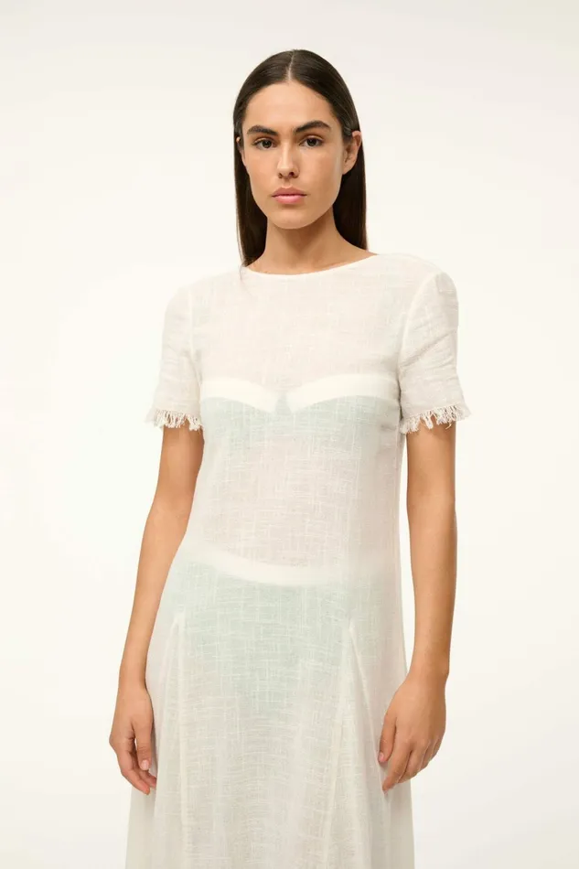 STAUD LE HAVRE COVERUP DRESS Buttercream Women Swim STAUD LE HAVRE COVERUP DRESS Buttercream Women Swim