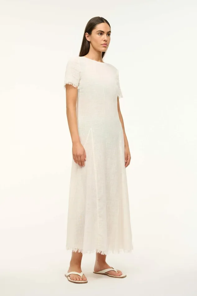 STAUD LE HAVRE COVERUP DRESS Buttercream Women Swim STAUD LE HAVRE COVERUP DRESS Buttercream Women Swim