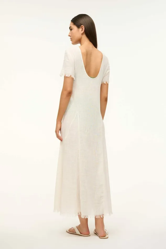 STAUD LE HAVRE COVERUP DRESS Buttercream Women Swim STAUD LE HAVRE COVERUP DRESS Buttercream Women Swim