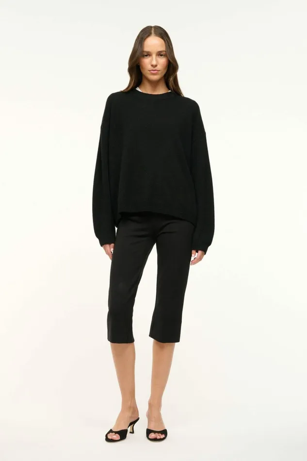 STAUD LEONE PANT Black Women Pants and Shorts