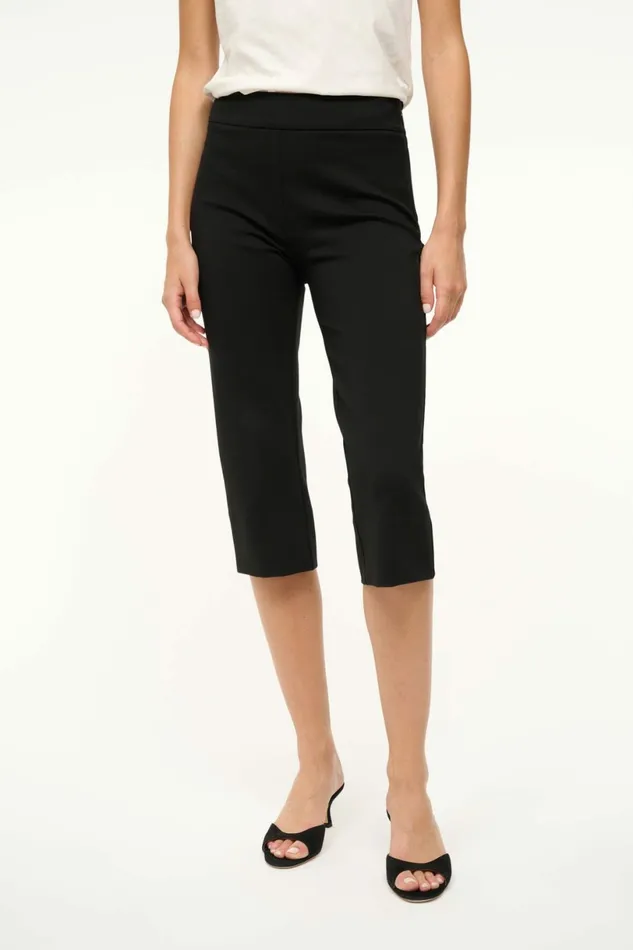 STAUD LEONE PANT Black Women Pants and Shorts STAUD LEONE PANT Black Women Pants and Shorts