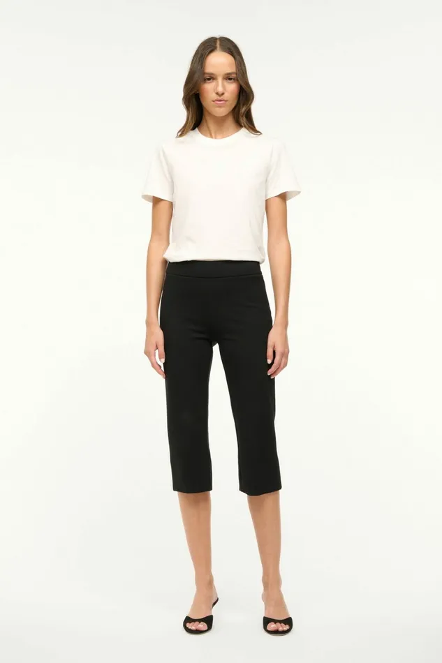 STAUD LEONE PANT Black Women Pants and Shorts STAUD LEONE PANT Black Women Pants and Shorts