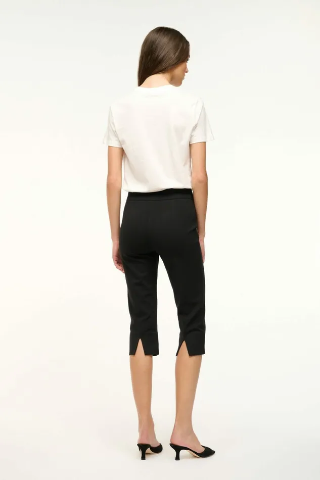 STAUD LEONE PANT Black Women Pants and Shorts STAUD LEONE PANT Black Women Pants and Shorts