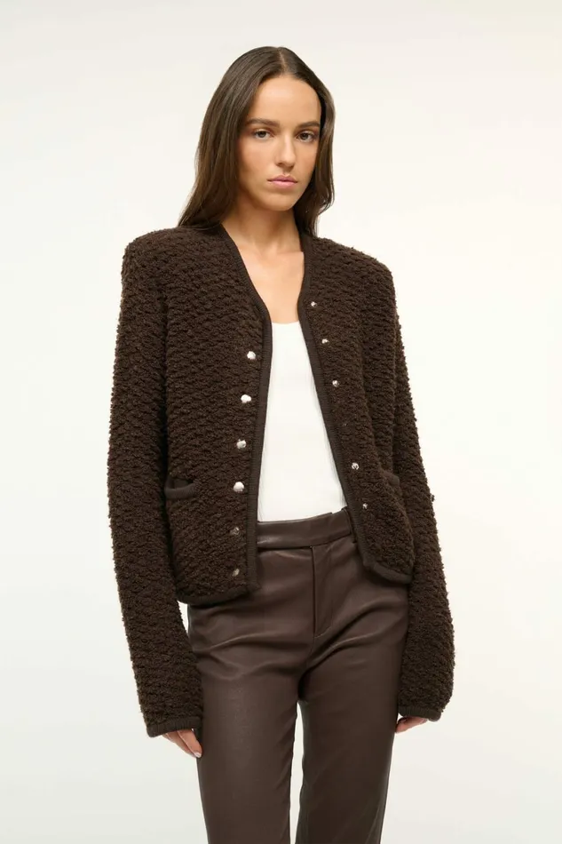 STAUD LISSON JACKET Earth Women Outerwear and Jackets