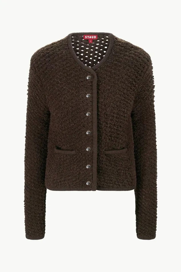STAUD LISSON JACKET Earth Women Outerwear and Jackets STAUD LISSON JACKET Earth Women Outerwear and Jackets