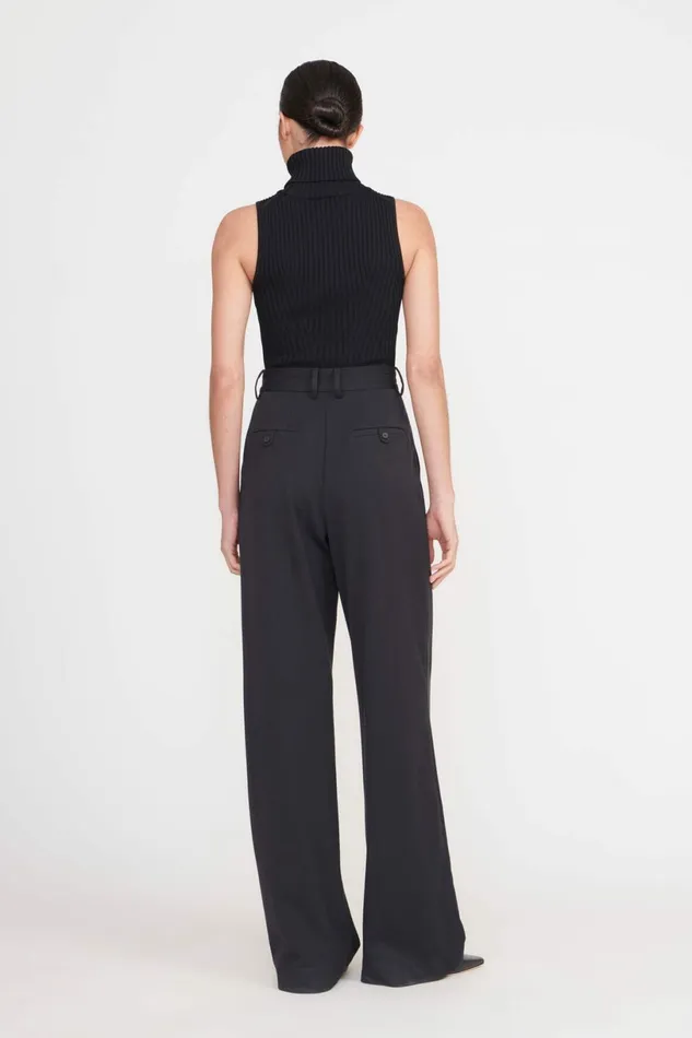 STAUD LUISA PANT Black Suiting Women Pants and Shorts STAUD LUISA PANT Black Suiting Women Pants and Shorts