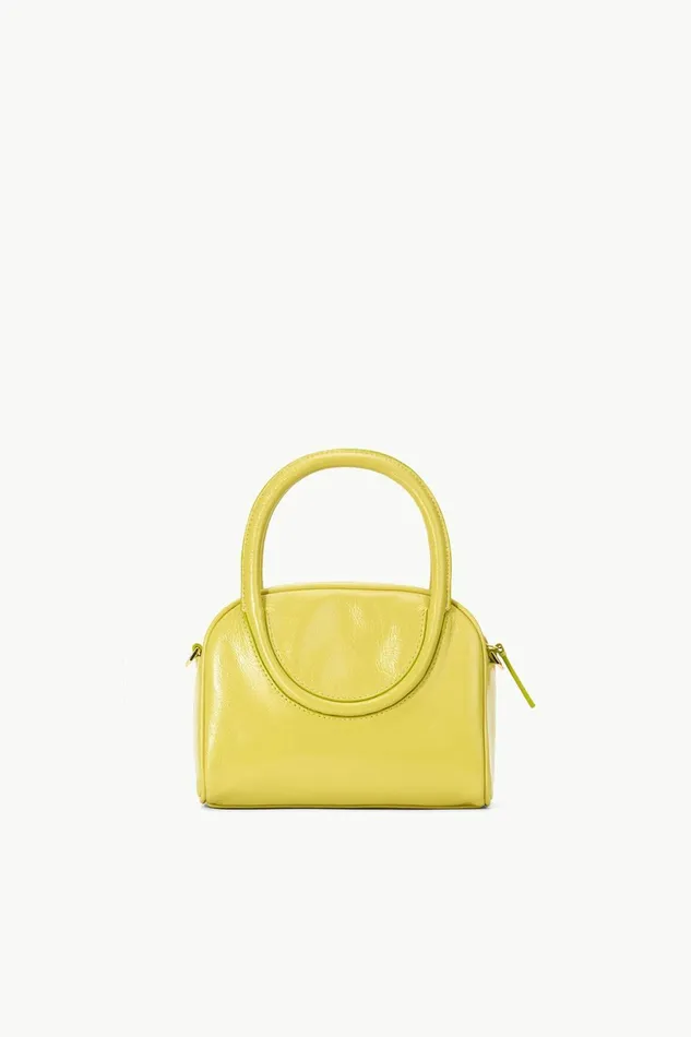 STAUD MAUDE MINI BOWLER BAG Pear Women Clutches and Handhelds STAUD MAUDE MINI BOWLER BAG Pear Women Clutches and Handhelds