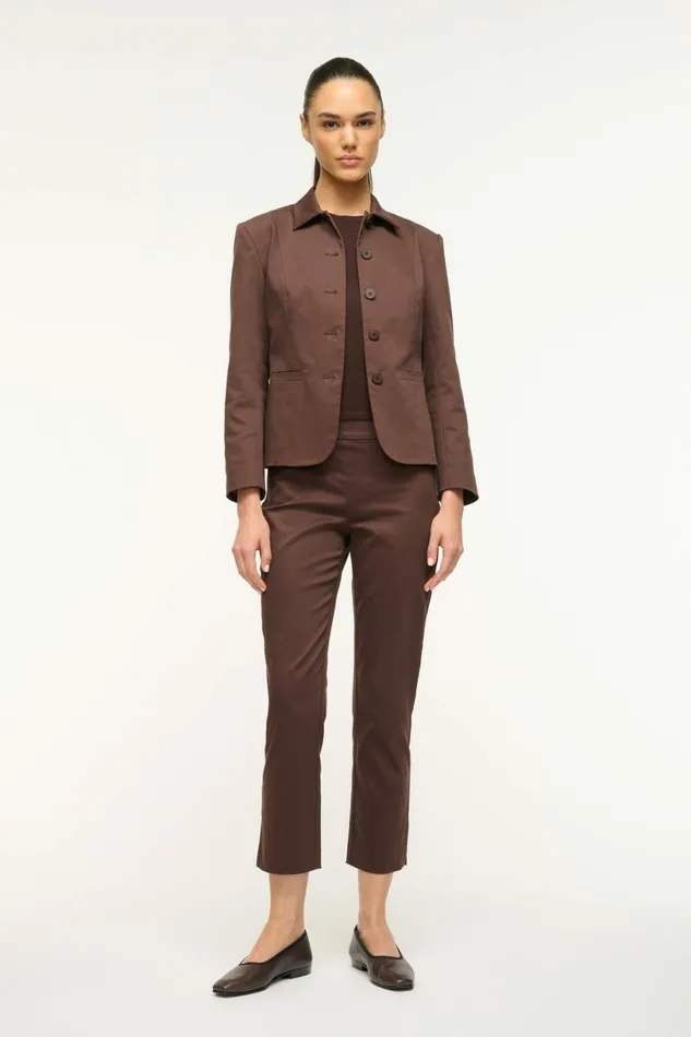 STAUD ROBERT JACKET Dark Chocolate Women Outerwear and Jackets