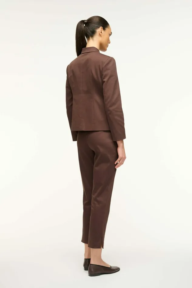 STAUD ROBERT JACKET Dark Chocolate Women Outerwear and Jackets STAUD ROBERT JACKET Dark Chocolate Women Outerwear and Jackets