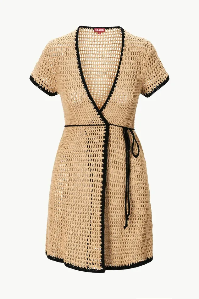 STAUD SPRITZ COVERUP DRESS Natural Women Swim STAUD SPRITZ COVERUP DRESS Natural Women Swim