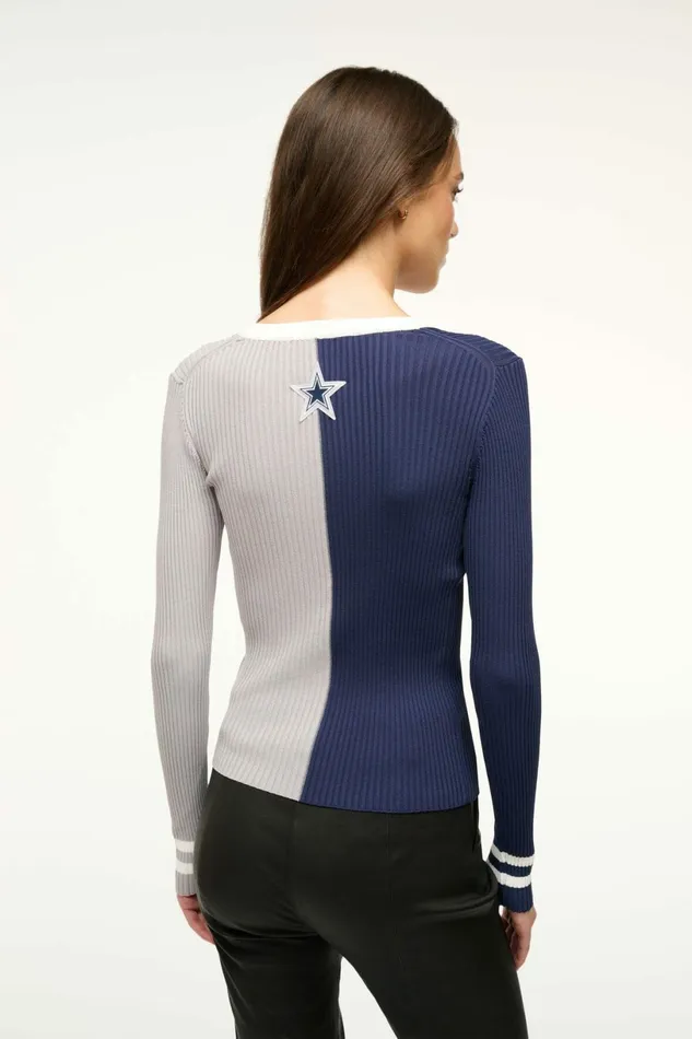 STAUD THE NFL CARGO SWEATER Dallas Cowboys Women Tops STAUD THE NFL CARGO SWEATER Dallas Cowboys Women Tops