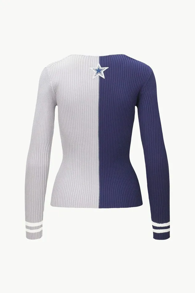 STAUD THE NFL CARGO SWEATER Dallas Cowboys Women Tops STAUD THE NFL CARGO SWEATER Dallas Cowboys Women Tops