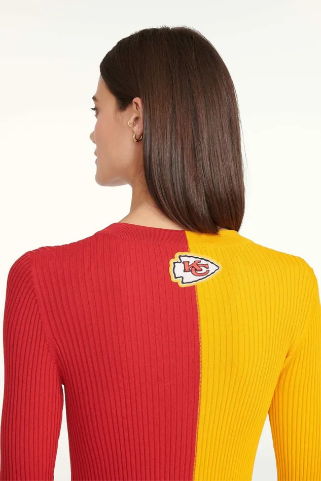 STAUD THE NFL CARGO SWEATER Kansas City Chiefs Women Tops STAUD THE NFL CARGO SWEATER Kansas City Chiefs Women Tops