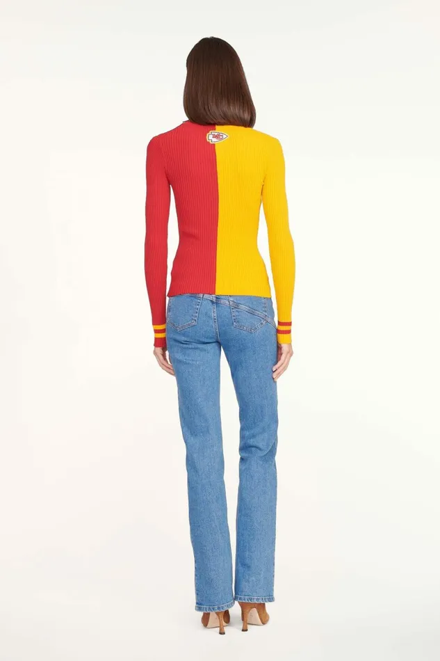 STAUD THE NFL CARGO SWEATER Kansas City Chiefs Women Tops STAUD THE NFL CARGO SWEATER Kansas City Chiefs Women Tops