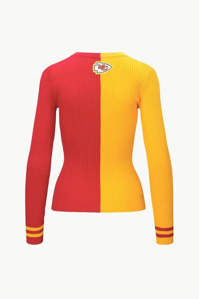 STAUD THE NFL CARGO SWEATER Kansas City Chiefs Women Tops STAUD THE NFL CARGO SWEATER Kansas City Chiefs Women Tops