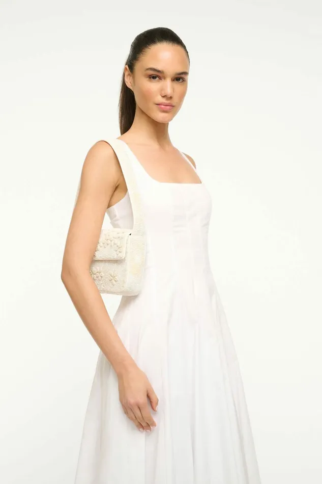 STAUD TOMMY BEADED BAG Garden Party Women Shoulder STAUD TOMMY BEADED BAG Garden Party Women Shoulder