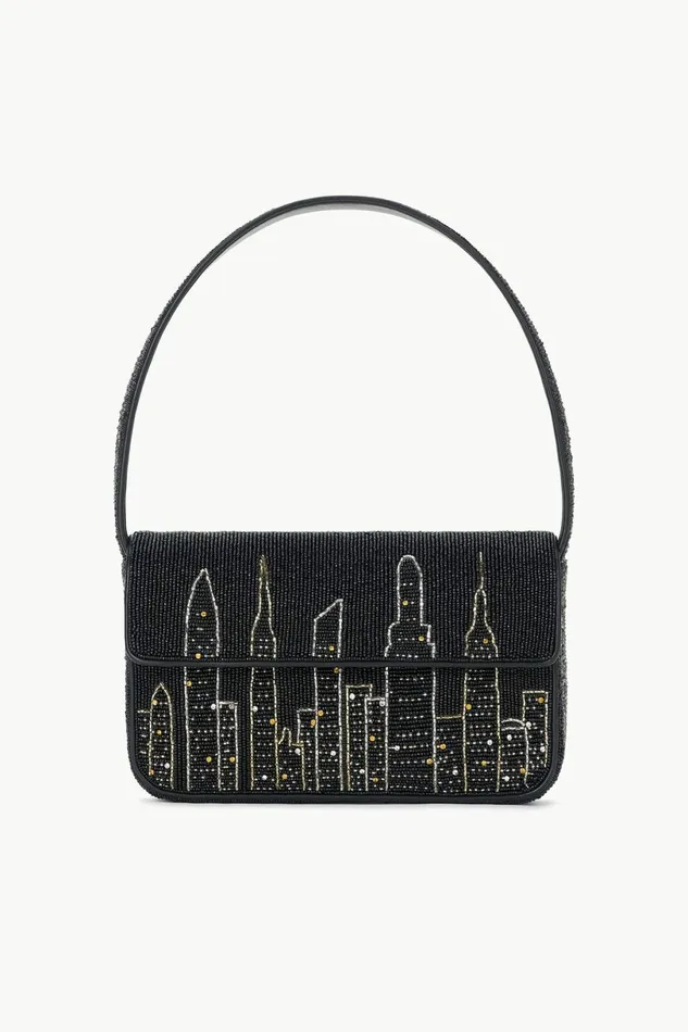 STAUD TOMMY BEADED BAG Nyc Skyline Women The Evening Edit