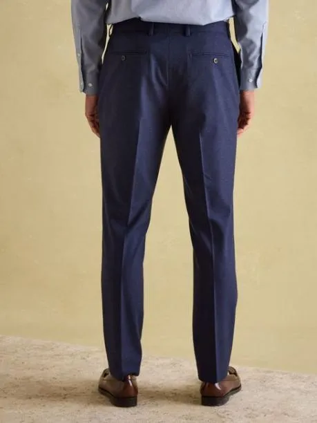 Suits and Tailoring Men Joules Blue Slim Fit Flannel Suit Trousers
