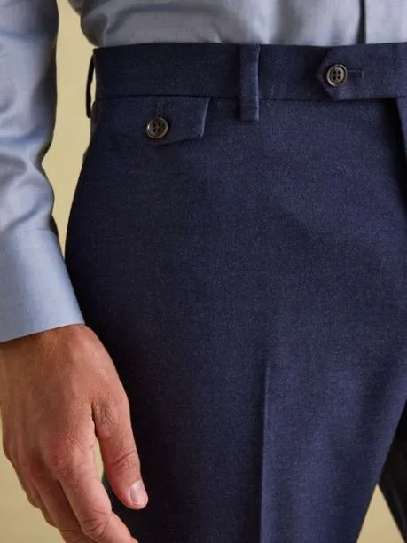 Suits and Tailoring Men Joules Blue Slim Fit Flannel Suit Trousers
