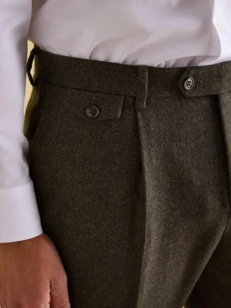 Suits and Tailoring Men Joules Green Slim Fit Texture Suit Trousers