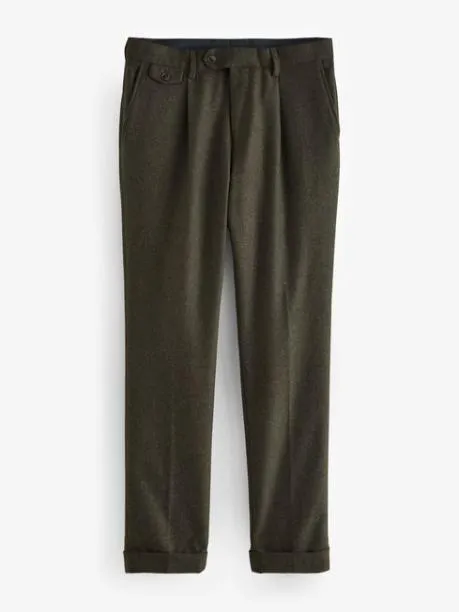 Suits and Tailoring Men Joules Green Slim Fit Texture Suit Trousers