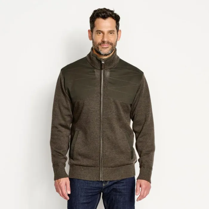 Sweaters Men Orvis Ultimate Foul Weather Sweater Olive