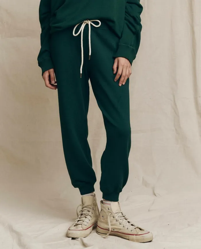 Sweatpants Women The Great The Cropped Sweatpant Solid Pinyon