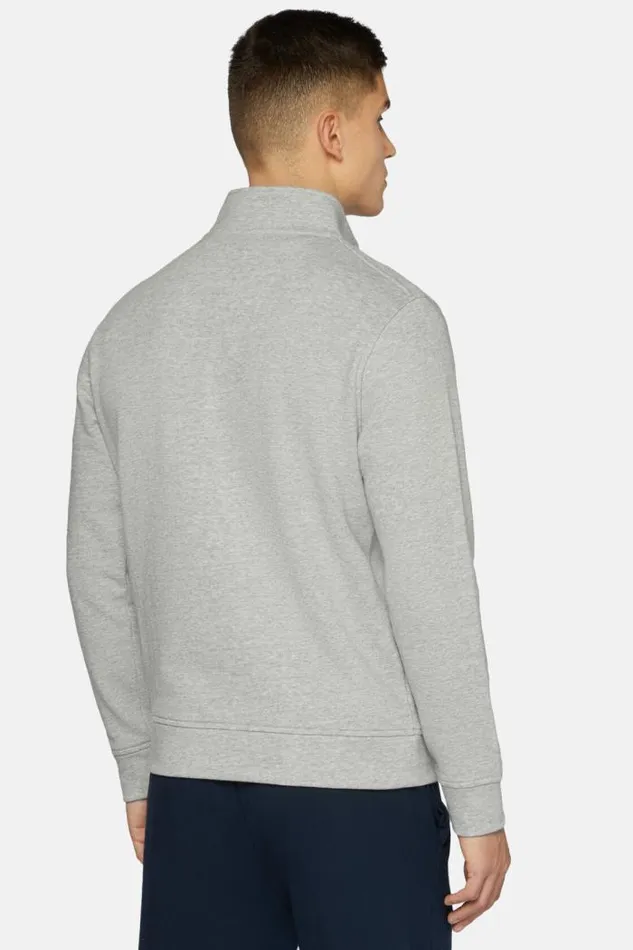 Sweatshirts And Joggers Men Boggi Milano Cotton Mixed Full Zip Sweater Grey Sweatshirts And Joggers Men Boggi Milano Cotton Mixed Full Zip Sweater Grey