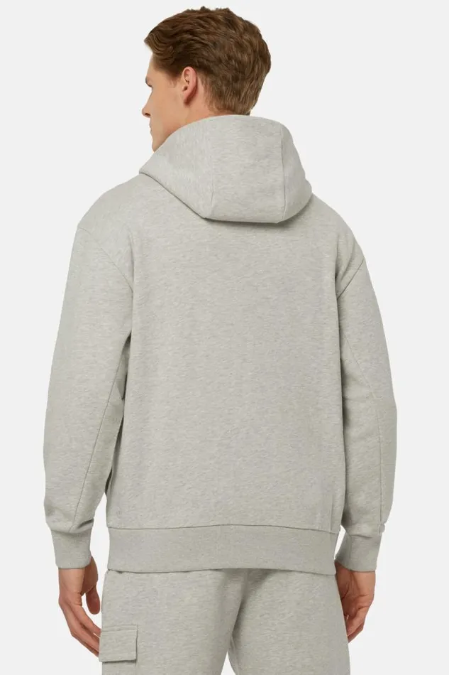 Sweatshirts And Joggers Men Boggi Milano FullZip Sweatshirt In Recycled Mixed Cotton Grey Sweatshirts And Joggers Men Boggi Milano FullZip Sweatshirt In Recycled Mixed Cotton Grey