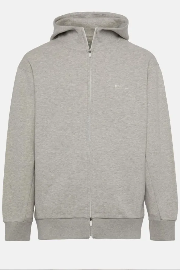 Sweatshirts And Joggers Men Boggi Milano FullZip Sweatshirt In Recycled Mixed Cotton Grey Sweatshirts And Joggers Men Boggi Milano FullZip Sweatshirt In Recycled Mixed Cotton Grey
