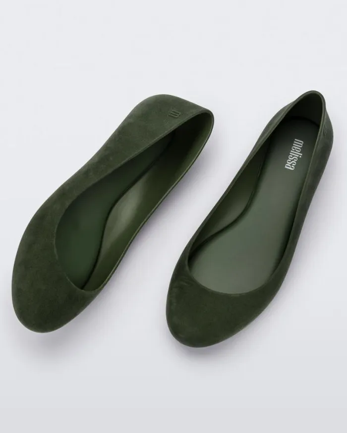 Sweet Love Velvet Black Flocked Women Melissa Flats