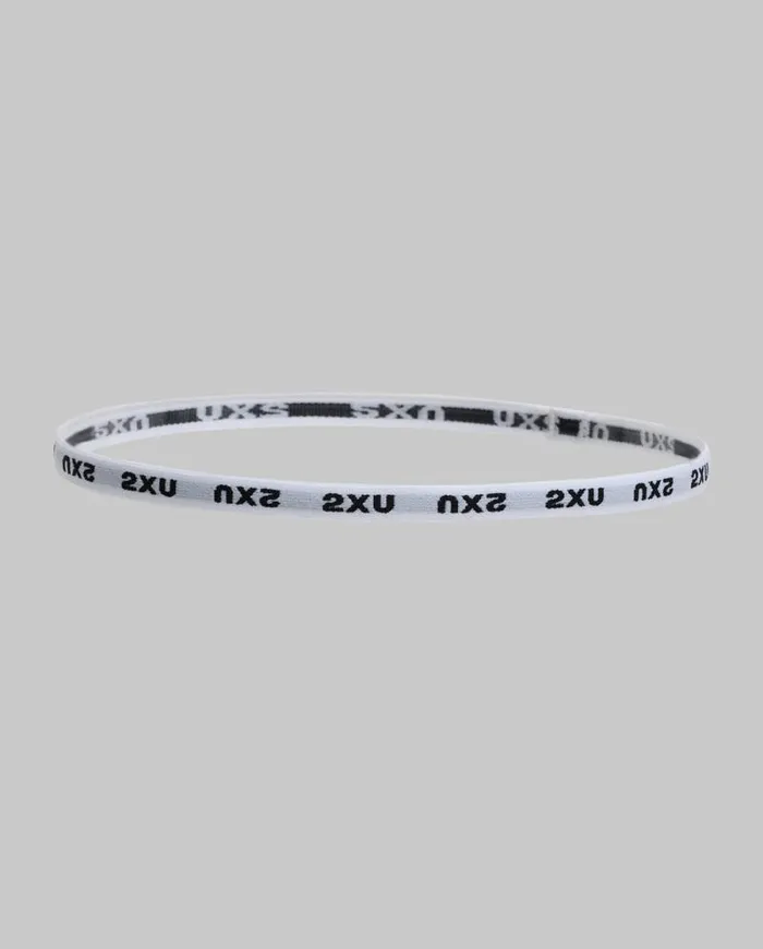 Swim and Race Accessories 2XU Skinny Headband 2 Pack Blackwhite